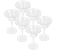 MOBUTOFU 6 Pezzi Calice Martini in Vetro da 120ml, Elegante per Feste | Uso Versatile, Aspetto Classico e Decorativo, Qualità Stabile, Adatto a Festival e Party