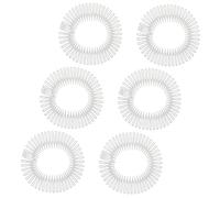 MOBUTOFU 6 Pezzi Pettine Invisibile per Chioma con Design Elastico in Plastica Circolare, Profilo Ultra-sottile per Fissaggio senza Soluzione di Continuità, per Acconciature Quotidiane e