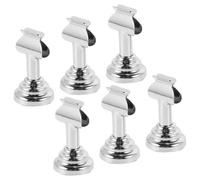 MOBUTOFU 6 Pezzi Portanomi Argento in Metallo Design Sottile e Base Pesante, per Segnaposto e Menù in Tavoli da Ricevimento e Caffetteria