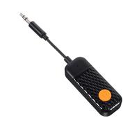 MOBUTOFU Adattatore audio wireless portatile - Convertitore da Aux a wireless per stereo domestico e cuffie con filo Ricevitore alta fedeltà Segnale stabile Plug and Play