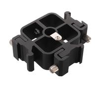 MOBUTOFU Adattatore per slitta a caldo, supporto triplo estensibile per microfono, monitor, luce video LED, staffa di facile installazione per fotografia professionale in studio.