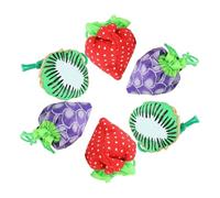 MOBUTOFU Borsa della Nailon 6pezzi a Forma di Frutta Pratica e Riutilizzabile per Casa e Shopping Stili multipli