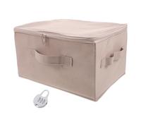 MOBUTOFU Borsa Organizer Privata con Chiusura e Coperchio Zip, Rosa | Tessuto Non Tessuto, Profilo Rettangolare Sottile, per Cassetto e Zaino Quotidiano, Serratura Integrata