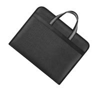 MOBUTOFU Borsa Portadocumenti in Tela Chiusura a Cerniera, Design Multilivello e Manico, Organizer per Documenti per Viaggi e Occasioni Formali
