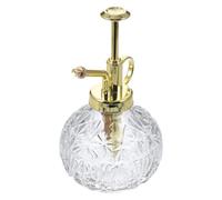 MOBUTOFU Bottiglia Spray in Vetro Vintage per Piante con Pompa Dorata Irrigatore Manuale per Fiori e Piante da Interno ed Esterno per Succulente e Bonsai Uso Facile e Preciso