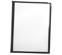 MOBUTOFU Cartella per Menu Ristorante Portatile in PVC Trasparente Copertina Flessibile Antigoccia Design Salvaspazio e Alta Trasparenza per Lettura Chiara Pagine Lati
