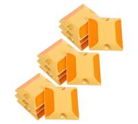 MOBUTOFU Catarifrangenti Stradali Facile Installazione 12 Pezzi in ABS Giallo Marcatori Riflettenti ad Alta Visibilità per Marciapiedi e Strade per Autostrade e Contesti Urbani