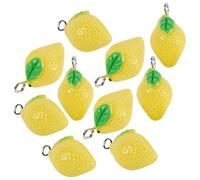 MOBUTOFU Ciondoli Limoni Gialli in Resina Plastica 10 Pezzi per Gioielli