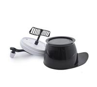 MOBUTOFU Ciotola per Tintura per Chioma Nera in Plastica Resistente, Strumento Manuale per Miscelare Tinta Fai da Te, Accessorio per Salone e Uso Domestico