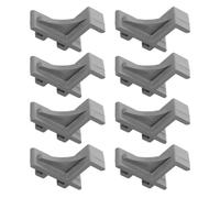 MOBUTOFU Clip per Ripiano Congelatore 8 Pezzi in Plastica Design a Coda di Rondine Curvo, Supporti Robusti Facili da Installare per Frigoriferi e Freezer Colore Casuale