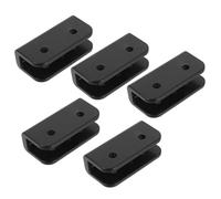 MOBUTOFU Connettori Angolari in Plastica Nera per Pali Gazebo 5 Pezzi, Adattatori per Collegamento Telaio Pensilina e Giunti per Tubi Tende, Accessori per Montaggio e Riparazione