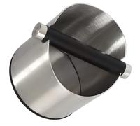 MOBUTOFU Contenitore per Scorie di Caffè in Acciaio Inox Argento Grande Capacità, Forma Unica, Resistente alla Deformazione e Facile da Trasportare per Macchina da Caffè Espresso