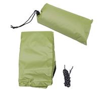 MOBUTOFU Copertura Triangolare 3X3 M Resistente Verde Militare con 3 Corde e Borsa Portaoggetti Telo Protezione Esterni per Campeggio Picnic Giardino Terrazza e Cortile