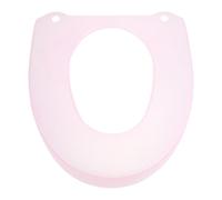MOBUTOFU Copriwater in Plastica Portatile, Coprisedile Wc Resistente per Bagno e Camera Ospiti, Cuscino Protettivo Riutilizzabile in Materiale Plastico Rosa