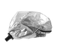 MOBUTOFU Cuffia a Vapore per Chioma con Cerniera, Piccola, Argento | Condotti Direzionali, Plastica e Metallo, Strato Isolante Spesso, Bagno e Camera da Letto