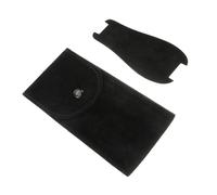MOBUTOFU Custodia per Orologio in Flanella Nera Cuscinetto Interno 1 Pezzo | Smartwatch e Orologi, Formato da Viaggio, Design Raffinato, Pratica Soluzione Portatile