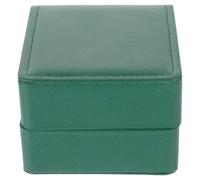 MOBUTOFU Custodia Portaorologio Singola in Pelle PU Verde Scuro Organizer e Espositore Portatile per Orologi da Polso Scatola da Viaggio e Contenitore Regalo per Uomo
