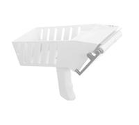 MOBUTOFU Dispositivo Manuale Applicatore Etichette Portatile | Plastica Bianca, Presa Ergonomica, Contenitore Singolo Grande, Superfici Piane