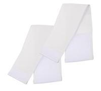 MOBUTOFU Fascia da Capitano Calcio Elastica Regolabile in Nylon Bianca 2 Pezzi Bracciale Fai da Te per Calcio Basket Sport di Squadra Superficie Personalizzabile