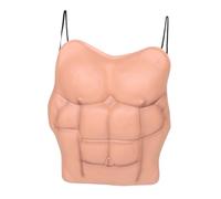 MOBUTOFU Finto Muscolo Uomo Realistico EVA con Pettorali e Addominali Definiti Costume Muscolare Leggero e Traspirante per Halloween Cosplay e Feste Tema