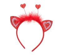 MOBUTOFU Forniture Per Feste Di San Fascia Per A Forma Di Cuore Rosso Boppers Per La Testa A Forma Di Accessori Per Per Feste Divertenti E Festosi Per Donne