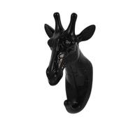 MOBUTOFU Gancio da e Previene la Caduta degli Oggetti Nero in Resina a Forma di Giraffa, Decorazione Facile Installazione per Casa e Soggiorno