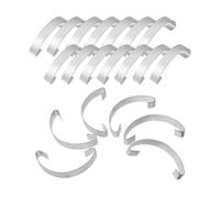 MOBUTOFU Gancio in Acciaio Argento per Porta Gabbia Uccelli 30 Pezzi | Accessori Gabbie Uccelli, Design Semplice e Artistico, Non Si Deforma, Salva Spazio, Migliora Utilizzo
