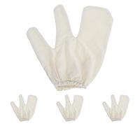 MOBUTOFU Guanti Esfolianti Corpo in Grezza Fascia Elastica da Polso, Massaggio Ayurvedico e Design Aderente Sicuro, Confezione da 4 Pezzi e Donna