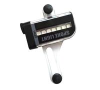 MOBUTOFU Luce LED Colorata per Raggi di Bicicletta 14 LED Doppia Faccia 30 Modelli, Lampada Decorativa per Ruote, Accessorio Ciclismo per visibilità Notturna e Sicurezza