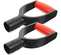 MOBUTOFU Manico per Pala a Forma di d in Plastica Resistente Set da 2 Pezzi Impugnatura Antiscivolo e Leggera Ricambio per Pala e Forche da Giardino per Uso Domestico