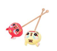 MOBUTOFU Massaggiatore la Schiena e Spalle 2 Pezzi in Peluche e Legno, Allevia lo Stress Corporeo, Facile da Controllare, per Studenti e Insegnanti
