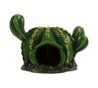 MOBUTOFU Mini Casa Decorativa Cactus Vintage in Plastico per Micro Paesaggi | Miniatura da Scena, Stile Cartoon, per Terrari e Attività in datta a Insegnanti