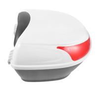 MOBUTOFU Motorcycle tail box Bianco in plastico, 1 set, easy to install, easy to carry, riding, small motorbike pouch per casco e accessori moto