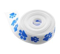 MOBUTOFU Nastro da Regalo Stampa a Zampa 1 Rotolo Larghezza 2,2 CM Lunghezza 5 Iarde per Imballaggi e Lavori Artigianali per Amanti del Fai da Te