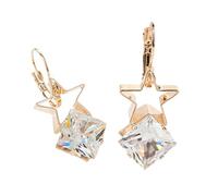 MOBUTOFU Orecchini Donna Bottone Pietre Lucenti Forma a Cinque Punte Gioielli Per Orecchie Eleganti Accessori Per Orecchie Per Ragazza Moglie Mamma Amiche