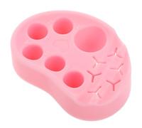 MOBUTOFU Palette per Applicazioni di Bellezza per Nail Art e Trucco Resistente alla Deformazione Lavorazione di Precisione in Silicone Rosa e Tecnici Unghie