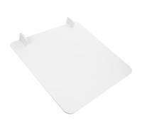 MOBUTOFU Pannello Divisorio da Scrivania in PVC Bianco, Trasparente | Barriera Riutilizzabile Bordi Arrotondati, per Banchi Studenti e Tavoli Mensa, Montaggio Rapido