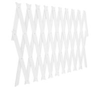 MOBUTOFU Pannello Divisorio in Legno Bianco per Piante Rampicanti, Estensibile e Regolabile, per Giardino e Uso Interno Finitura Elegante e Risparmio Spazio