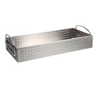 MOBUTOFU Portaposate in Acciaio Inossidabile Argento, Organizer per Cucina Facile da Pulire e Resistente, Contenitore per Posate per Organizzare Cassetto