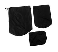 MOBUTOFU Sacchetti Compressione Nero per Escursionismo in Nylon Set 3 Sacchi Impermeabili Antistrappo Trekking e Backpacking