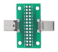 MOBUTOFU Scheda Adattatore Type C USB 3.1 Reversibile Saldata per Test | Plastica, Doppia Faccia Contatti Stabili, Analisi Segnale, Prototipazione, Produzione e Validazione