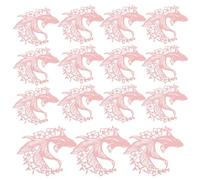 MOBUTOFU Segnabicchieri da Vino Pesciolino Rosa 50 Pezzi in Carta | Etichette Decorative Riutilizzabili, per Bicchieri da Cocktail e Party Cup, Feste Indoor e Addii al Nubilato