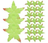 MOBUTOFU Sepali di Tessuto per Fiori Artificiali 100 Pezzi Verde Utili per Materiali DIY e Progetti Artigianali