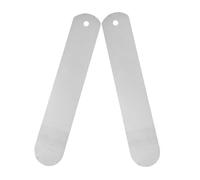 MOBUTOFU Set 2 Pezzi Supporti per Calze in Alluminio Bianco, Sagomatori per Calze Dritte, per Esposizione e Organizzazione in Casa