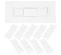 MOBUTOFU Set 20 Pezzi Ganci Adesivi da Muro in Pvc Design Semplice e Linee Lisce, Sicuri e Affidabili per Cucina e Bagno