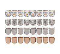 MOBUTOFU Set 32 Fermagli per Lacci Scarpe Clip Terminali Margherita, Accessori per Riparazione Lacci Elastici, Facili da Usare per Ragazzo Ragazza e Adulti, Decorativi e Pratici per Uso Quotidiano