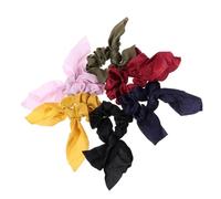 MOBUTOFU Set 6 Pezzi Elastici per Chioma Nappa in Poliestere, Accessori per Chioma che Non Danneggiano e Mantengono la Piega, per Ogni Occasione