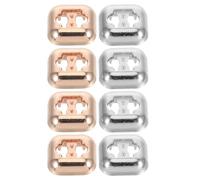 MOBUTOFU Set 8 Pezzi Fermalacci per Scarpe in Lega di Zinco Kit Accessori per Scarpe DIY Eliminano la Necessità fare Nodo e Ragazzo Ragazza