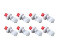 MOBUTOFU Set da 10 Tappi per Vino e Bottiglie in PP Bianco, Riutilizzabili, per Bottiglie di Olio d'Oliva e Aceto, Uso Domestico e Feste