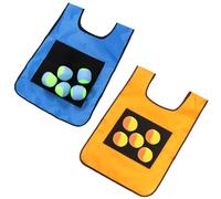 MOBUTOFU Set Da 2 Giubbotti a Palline Appiccicose Per Bambini, Gilet Lavabile Resistente, Gioco Interattivo Genitori-figli Per Attività All’aperto e Allenamento Motorio